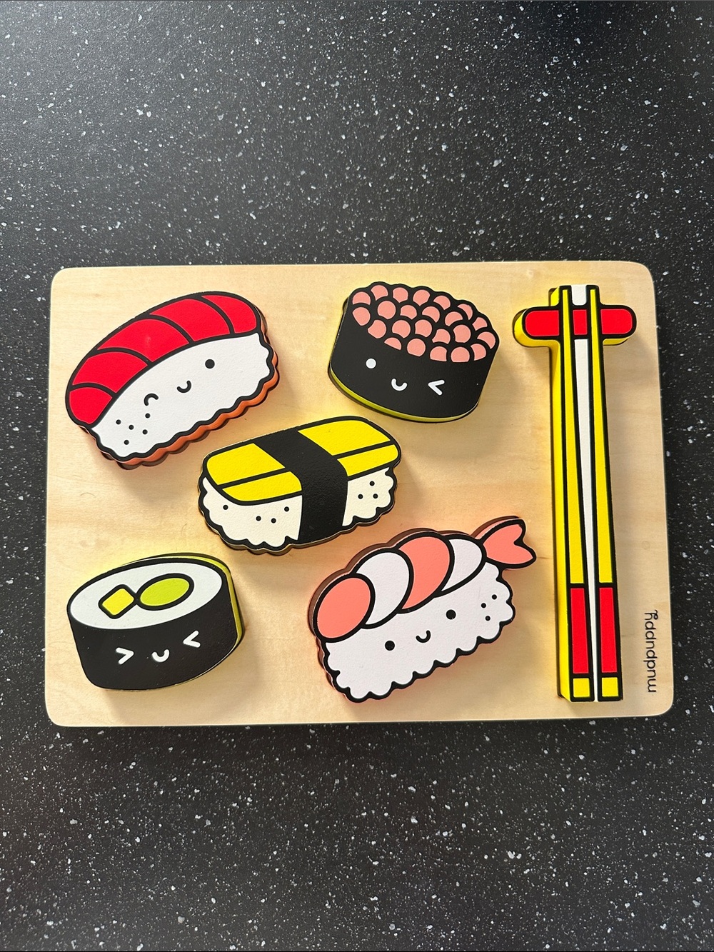 Wooden Sushi Puzzle Set for Kids by Mudpuppy
